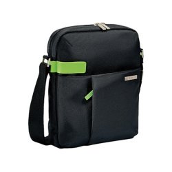Sac leitz smart traveller tablette 10\" polyester 230x280x70mm fermeture zip bandoulière ajustable noir