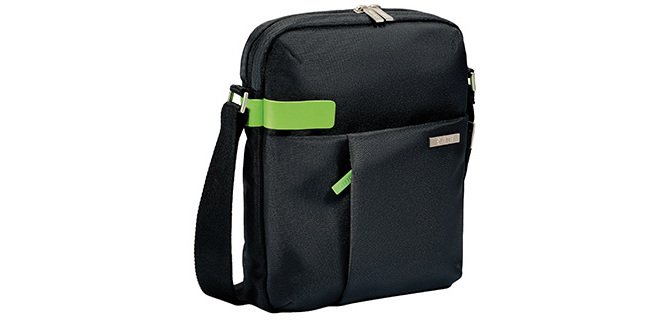 Sac leitz smart traveller tablette 10\" polyester        230x280x70mm fermeture zip    bandouliere ajustable noir