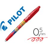 Roller pilot frixion ball mika édition limitée champignon écriture moyenne 0.5mm encre effaçable grip couleur rouge