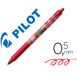 Roller pilot frixion ball clicker 0.7 mika édition limitée éclair écriture moyenne 0.5mm encre rouge effaçable
