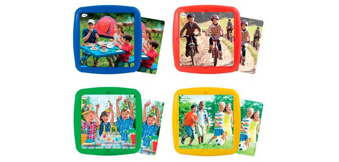Puzzle miniland loisir entre amis set de 4 unités 36 pièces