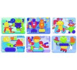 Jeu miniland planches robots 31x21cm pack de 6 unités