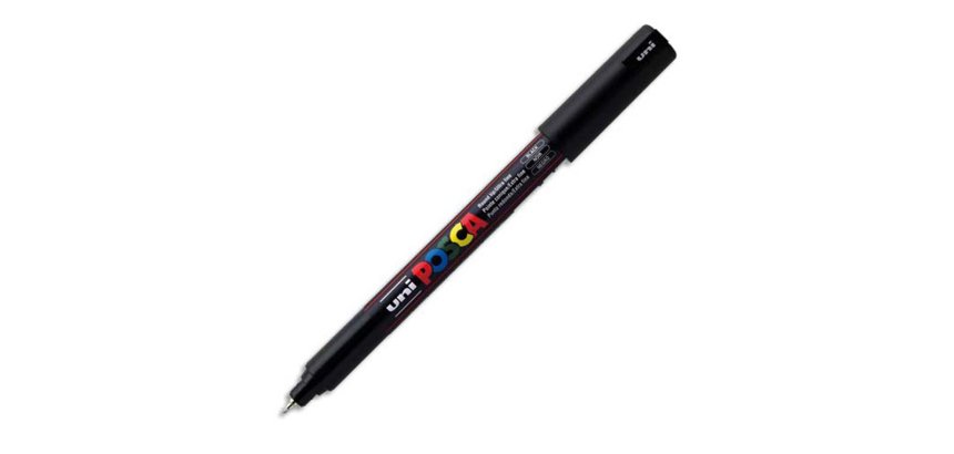 Marqueur posca pc1mr base eau pointe calibree extra fine    0,7mm noir               sans/odeurs/alcool/solvant tous