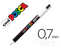 Marqueur posca pc1mr base eau pointe calibree extra fine    0,7mm blanc              sans/odeurs/alcool/solvant tous