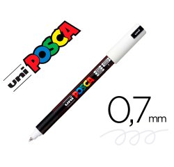 Marqueur posca pc1mr base eau pointe calibree extra fine    0,7mm blanc              sans/odeurs/alcool/solvant tous