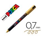Marqueur posca pc1mr or base eau pointe calibrée extra fine 0,7mm sans                    odeurs/alcool/solvant tous