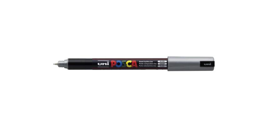 Marqueur posca pc1mr base eau pointe calibree extra fine    0,7mm argent             sans/odeurs/alcool/solvant tous