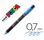 Marqueur posca pc1mr base eau pointe calibree extra fine    0,7mm bleu clair         sans/odeurs/alcool/solvant tous