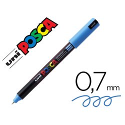 Marqueur posca pc1mr base eau pointe calibree extra fine    0,7mm bleu clair         sans/odeurs/alcool/solvant tous