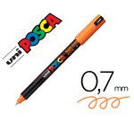 Marqueur posca pc1mr base eau pointe calibree extra fine    0,7mm orange foncée      sans/odeurs/alcool/solvant tous