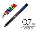 Marqueur posca pc1mr bleu f base eau pointe calibrée extra fine 0.7mm sans                odeurs/alcool/solvant tous