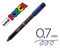 Marqueur posca pc1mr bleu f base eau pointe calibrée extra fine 0.7mm sans                odeurs/alcool/solvant tous