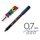 Marqueur posca pc1mr bleu f base eau pointe calibrée extra fine 0.7mm sans                odeurs/alcool/solvant tous