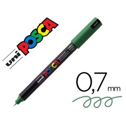 Marqueur posca pc1mr base eau pointe calibree extra fine    0,7mm vert foncée       sans/ odeurs/alcool/solvant tous