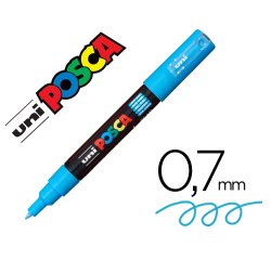 Marqueur posca pc1mc base eau pointe conique extra fine     0,7mm bleu foncée        sans/odeurs/alcool/solvant tous