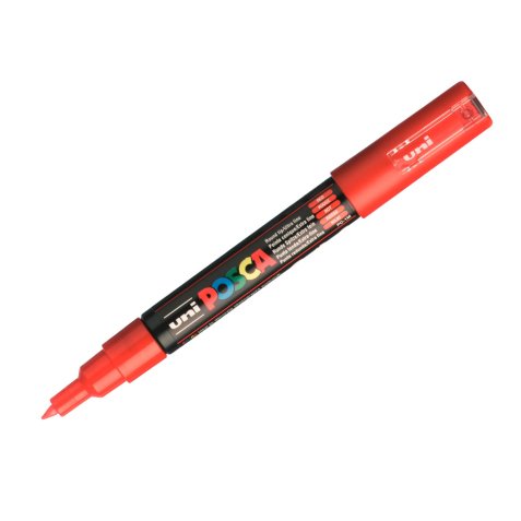 Marqueur posca pc1mc base eau pointe conique extra fine     0,7mm   rouge            sans/odeurs/alcool/solvant tous
