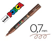 Marqueur posca pc1mc base eau pointe conique extra fine     0,7mm marron             sans/odeurs/alcool/solvant tous