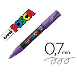 Marqueur posca pc1mc base eau pointe conique extra fine     0,7mm violet             sans/odeurs/alcool/solvant tous