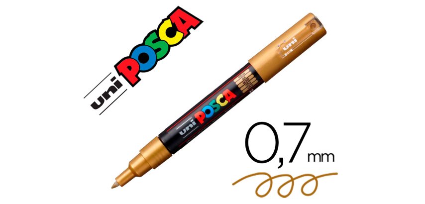 Marqueur posca pc1mc base eau pointe conique extra fine     0,7mm sans                    odeurs/alcool/solvant tous