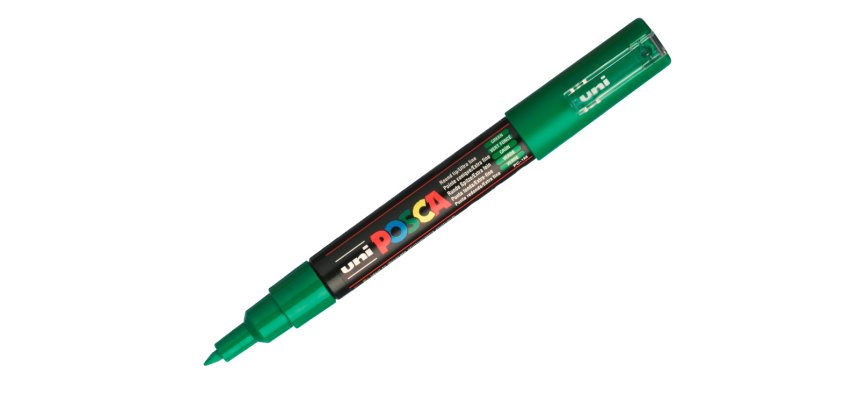 Marqueur posca pc1mc base eau pointe conique extra fine     0,7mm vert foncé              odeurs/alcool/solvant tous