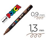 Marqueur posca pc3m base eau pointe conique fine 0,9-1,3mm sans odeurs/alcool/solvant    tous supports coloris marron