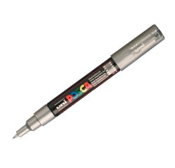 Marqueur posca pc1mc base eau pointe conique extra fine     0,7mm argent             sans/odeurs/alcool/solvant tous