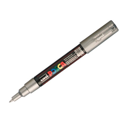 Marqueur posca pc1mc base eau pointe conique extra fine     0,7mm argent             sans/odeurs/alcool/solvant tous