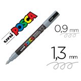 Marqueur posca pc3m base eau pointe conique fine 0,9-1,3mm sans odeurs/alcool/solvant    tous supports coloris gris