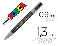 Marqueur posca pc3m base eau pointe conique fine 0,9-1,3mm sans odeurs/alcool/solvant    tous supports coloris gris