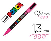 Marqueur posca pc3m base eau pointe conique fine 0,9-1,3mm sans odeurs/alcool/solvant    tous supports coloris rose