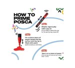 Marqueur posca pc3m base eau pointe conique fine 0,9-1,3mm sans odeurs/alcool/solvant    tous supports coloris rouge