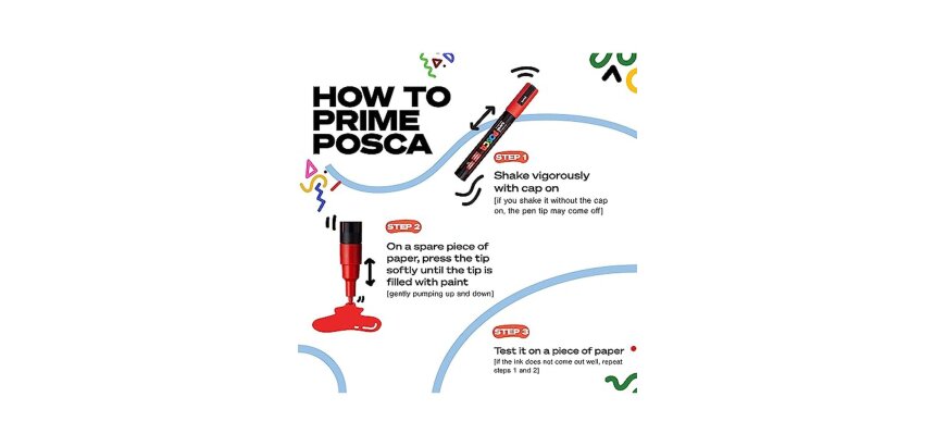 Marqueur posca pc3m base eau pointe conique fine 0,9-1,3mm sans odeurs/alcool/solvant    tous supports coloris rouge