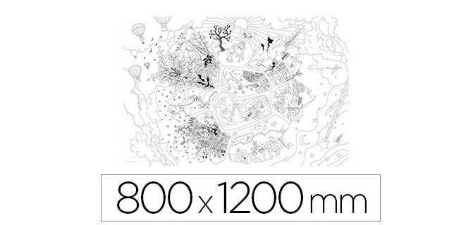 Coloriage géant bouchut explorateurs 80x120cm sous étui carton