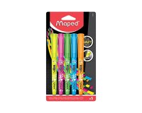 Surligneur maped fluo peps pen blister de 5u