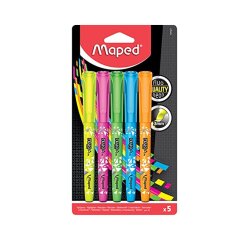 Surligneur maped fluo peps pen blister de 5u