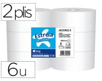 Papier hygiénique amoos jumbo 2 plis 350m paquet 6 rouleaux