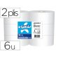 Papier hygiénique amoos jumbo 2 plis 350m paquet 6 rouleaux