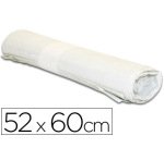 Sac poubelle domestique 52x60cm calibre 70 capacité 20l coloris blanc rouleau 20 unités