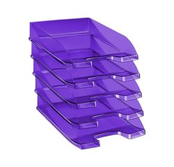 Corbeille à courrier cep first tonic polypropylène antichoc préhension facile 35 x 25,5 x 6,5 cm