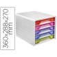Module classement cep smoove 5 tiroirs interchangeables 360x288x270mm coloris bold