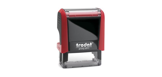 Timbre trodat printy 4911 monture seule 38x14 3 lignes mawimum