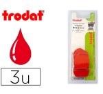 Recharge tampon trodat 46030/46130 rouge blister 3 unités
