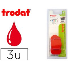 Recharge tampon trodat 46030/46130 rouge blister 3 unités