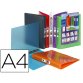 Classeur viquel 4 anneaux propyglass polypropylène 7/10e a4 dos 35mm personnalisable incolore