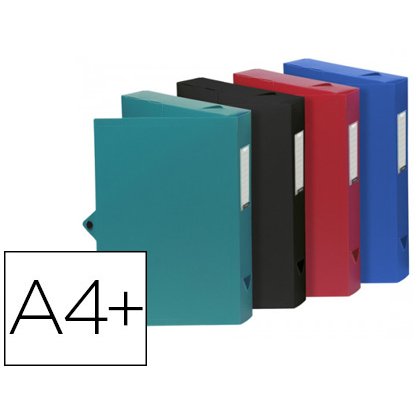 Boîte classement viquel polypropylène 8/10e dos 40mm fermeture patte bouton pression coloris assortis standard