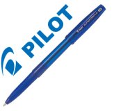 Stylo-bille pilot super grip g cap pointe moyenne coloris bleu