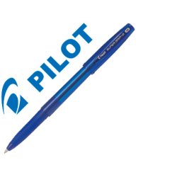 Stylo-bille pilot super grip g cap pointe moyenne coloris bleu