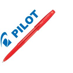 Stylo-bille pilot super grip g cap pointe moyenne coloris rouge