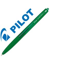Stylo-bille pilot super grip g rétractable pointe fine coloris vert