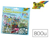 Set de pierres décoratives FUN, plus de 800 pièces